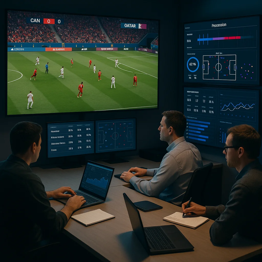 Canada vs Qatar – Group Stage Pressure Cooker | Win & Over 2.5 football match scene