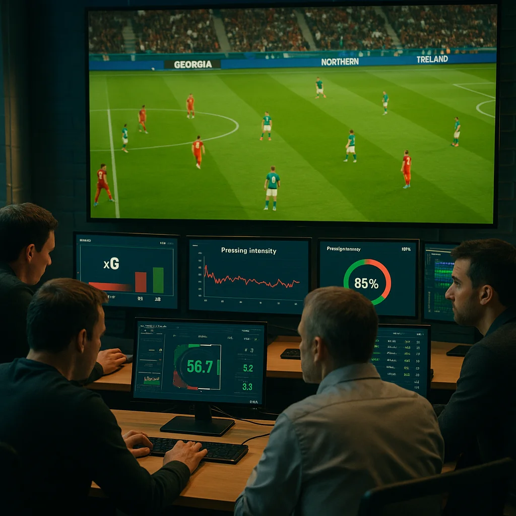 Georgia vs Northern Ireland – Nations League Momentum Up for Grabs | BTTS & Over 2.5 football match scene
