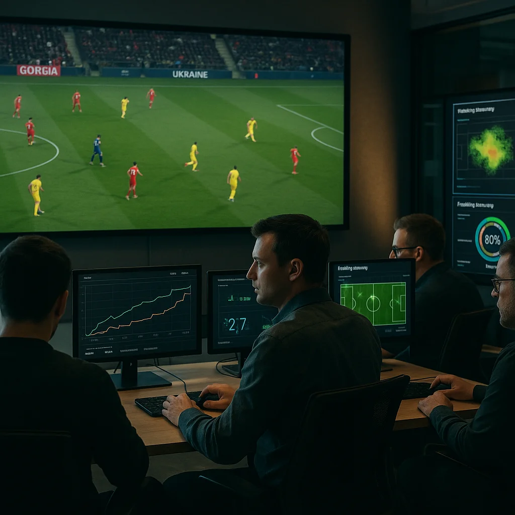 Georgia vs Ukraine – Nations League Pressure Cooker | BTTS & Over 2.5 football match scene