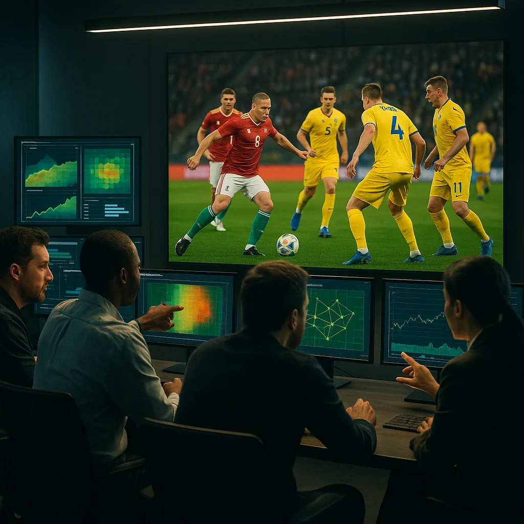 Hungary vs Ukraine – Nations League Pressure Cooker | BTTS & Over 2.5 football match scene