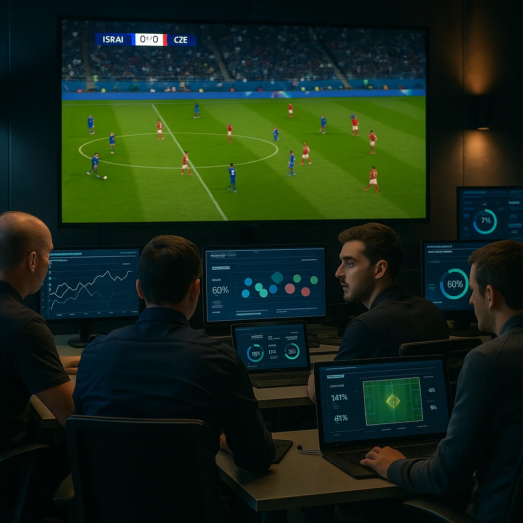 Israel vs Rep. of Ireland – Nations League Clash | BTTS & Over 2.5 football match scene