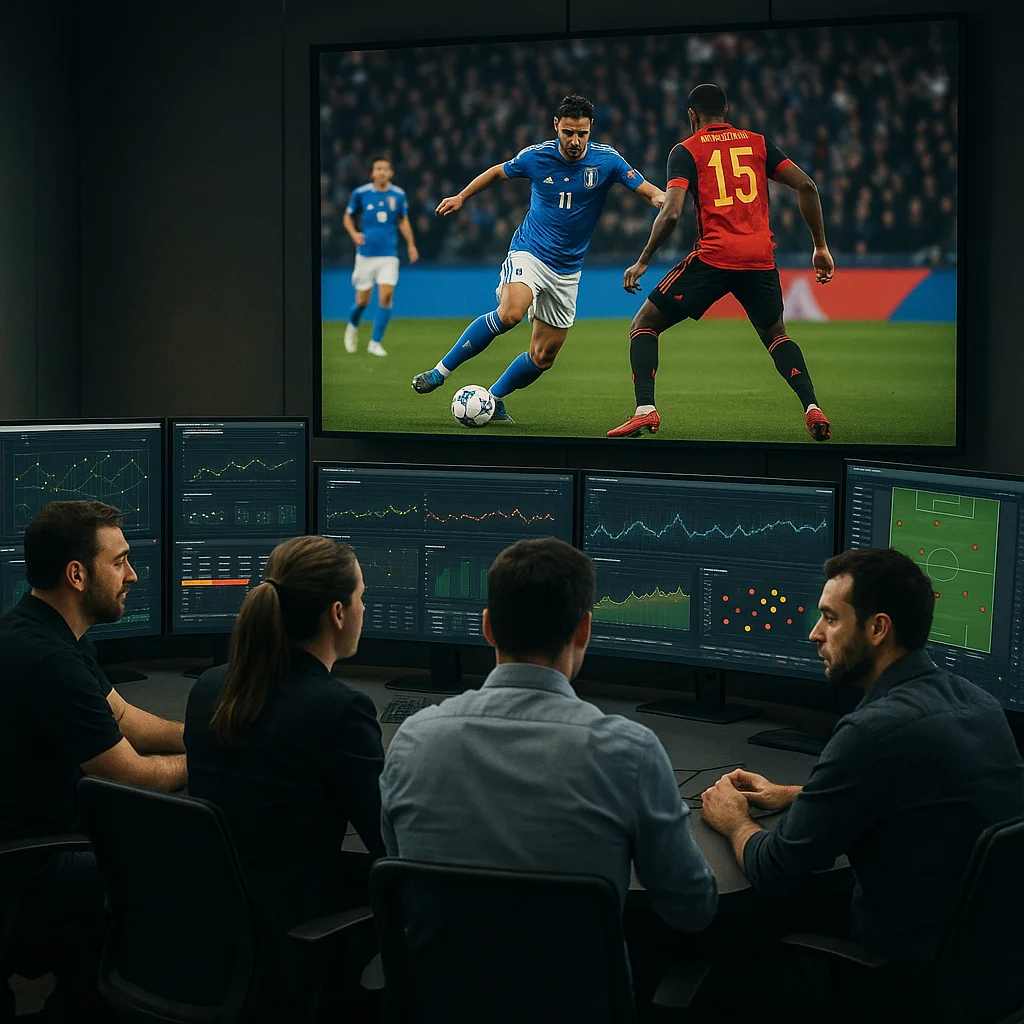Italy vs Belgium – Azzurri Mean Business | BTTS & Over 2.5 football match scene