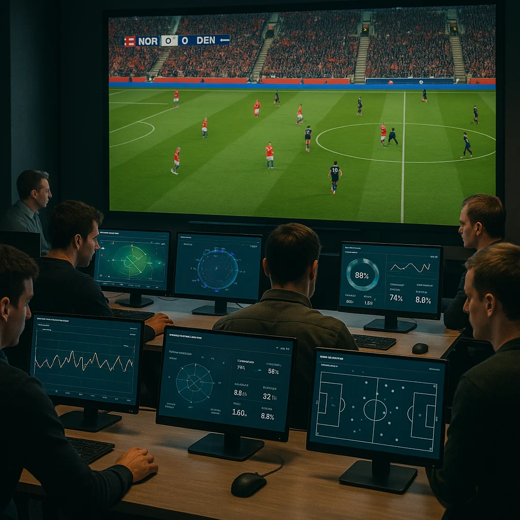 Norway vs Denmark – Rivalry Reignited | BTTS & Over 2.5 football match scene